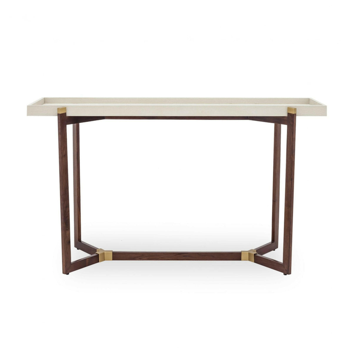 Hambledon Console - Cream Shagreen.