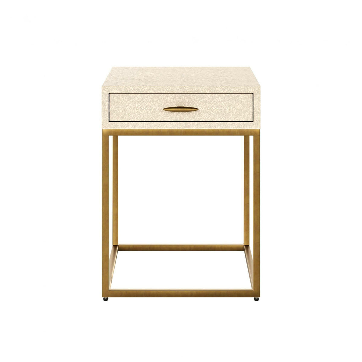 Hampton Bedside - Ivory Shagreen.