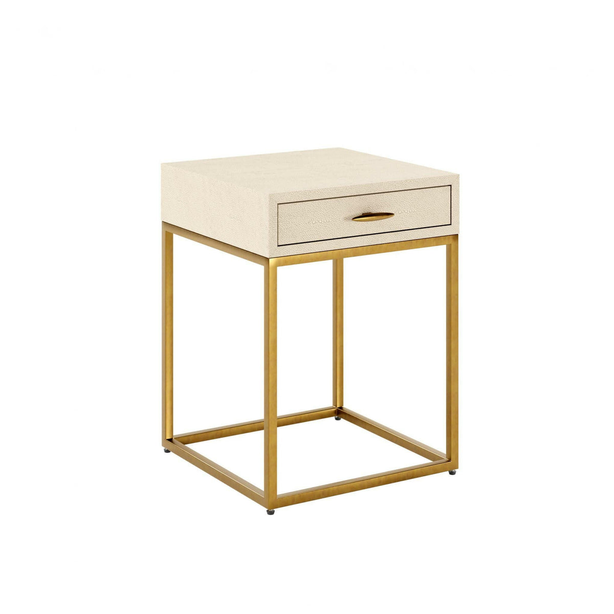 Hampton Bedside - Ivory Shagreen.