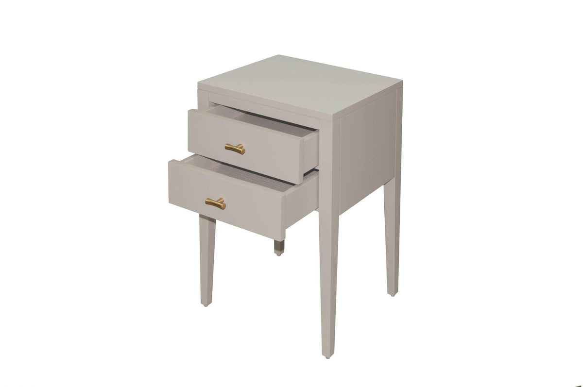 Radford Bedside - 2 drawer - Grey.