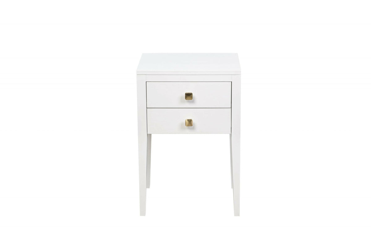 Radford Bedside - 2 drawer - White.
