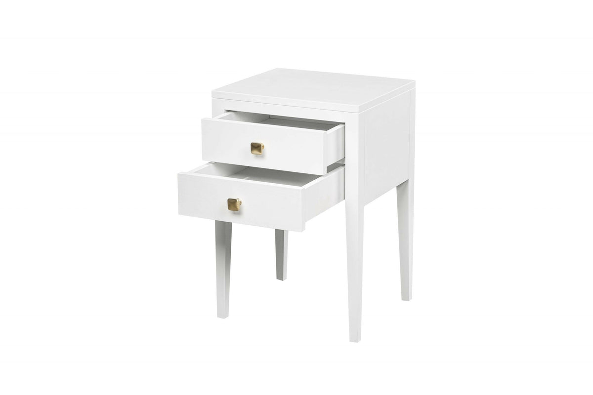 Radford Bedside - 2 drawer - White.