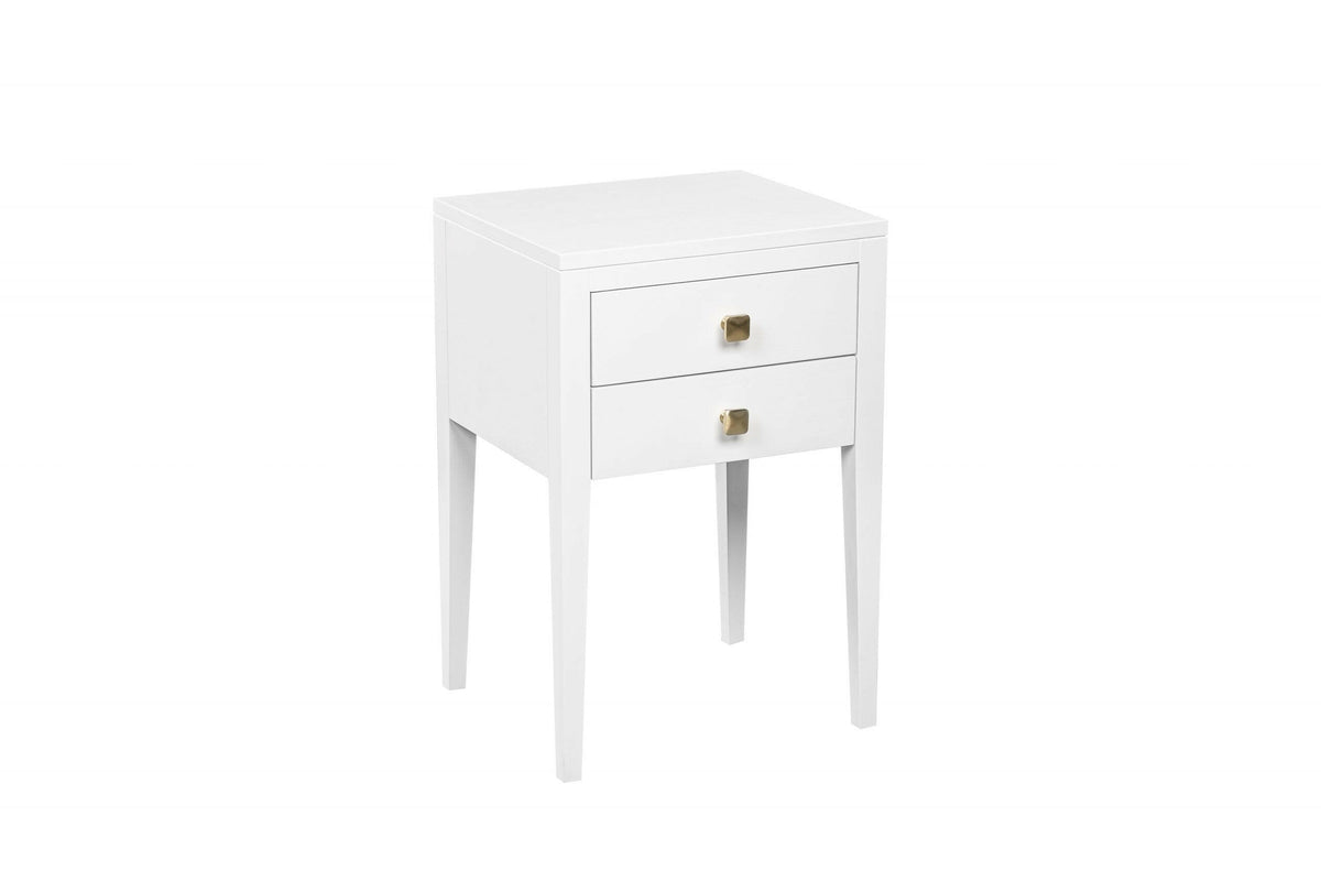 Radford Bedside - 2 drawer - White.