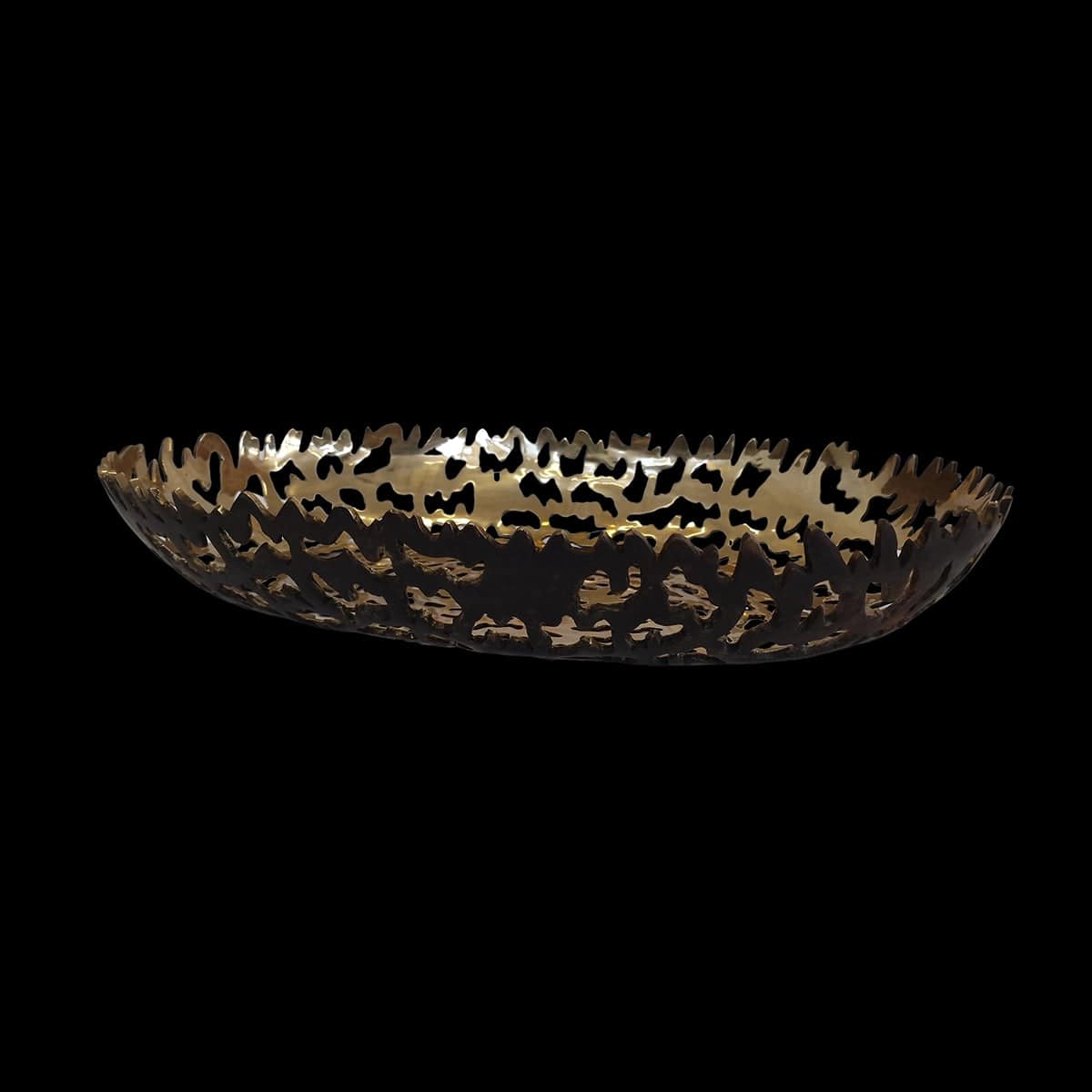Bronze Oval Coral Bowl.