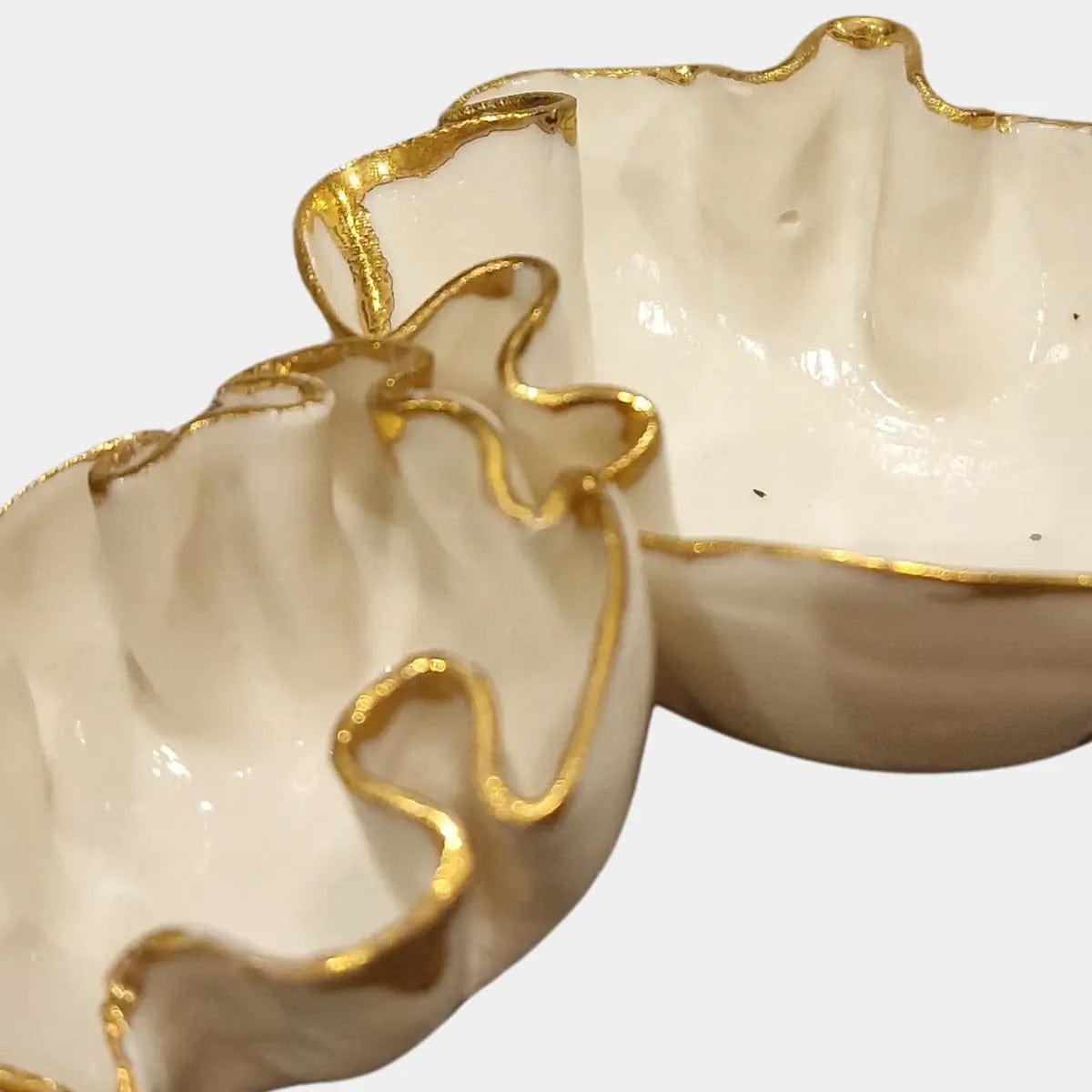 Porcelain Fluted Bowls set of 2.