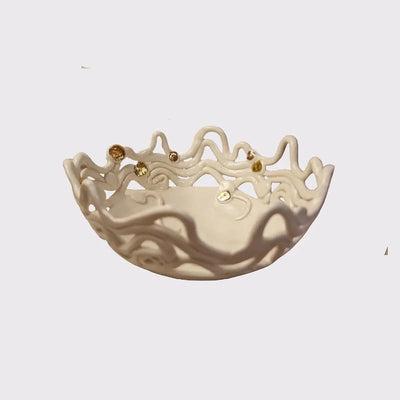 Eccotrading Design London Accessories Porcelain Wave Bowl House of Isabella UK