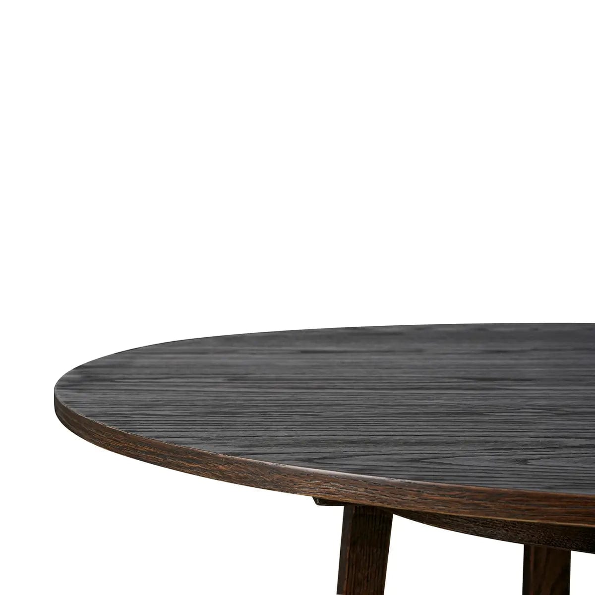 Eccotrading Design London Dining Hudson Round Dining Table Brushed Brown Oak 95cm House of Isabella UK