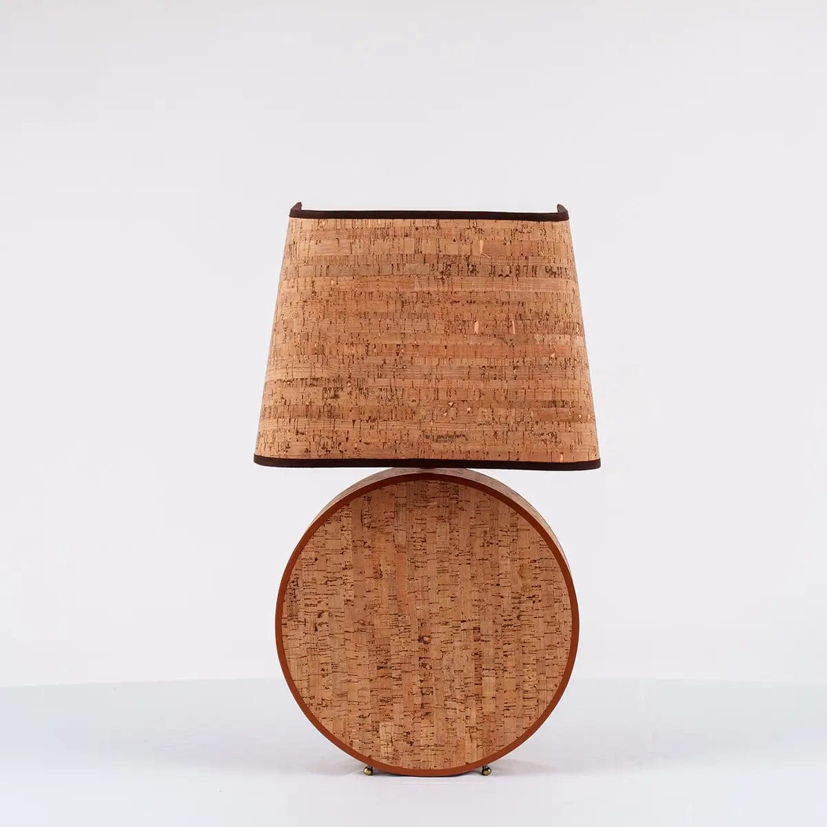 Ralf Parabolic Lamp Leather and Cork.