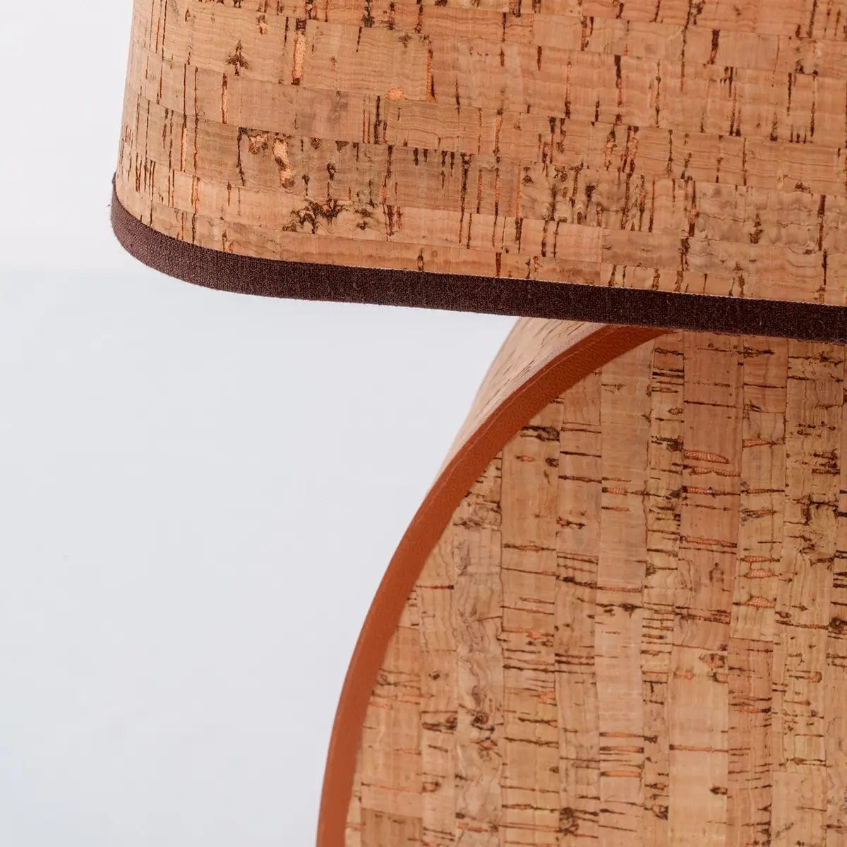 Ralf Parabolic Lamp Leather and Cork.