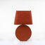Ralf Round Lamp Leather and Jute.