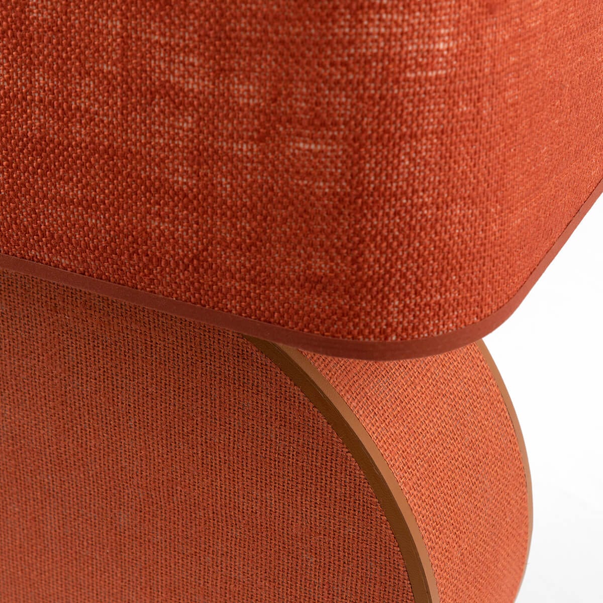 Ralf Round Lamp Leather and Jute.