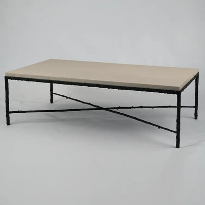 Eccotrading Design London Living Arun Coffee Table Bronze Pumice Leather House of Isabella UK