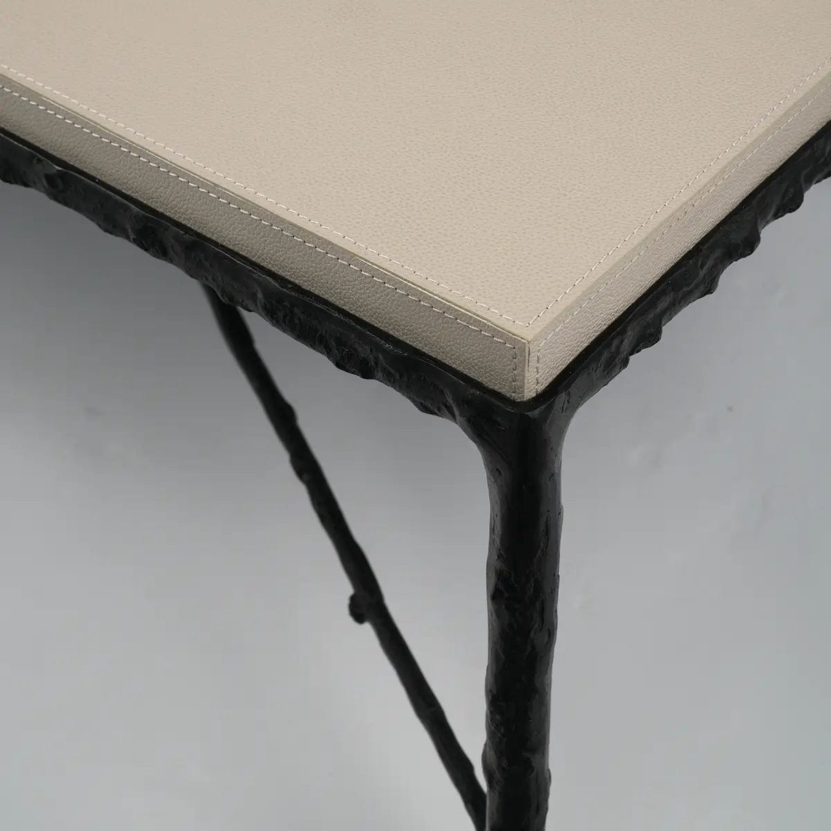 Eccotrading Design London Living Arun Coffee Table Bronze Pumice Leather House of Isabella UK