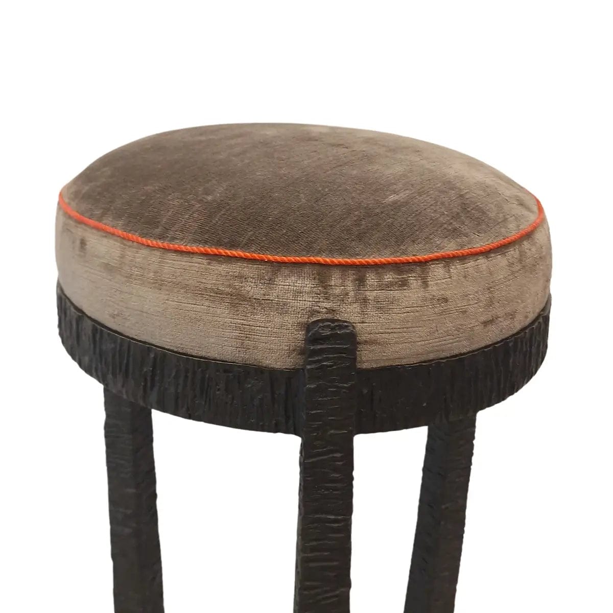 Eccotrading Design London Living Bronze Tuffet Stool Nera Upholstered House of Isabella UK