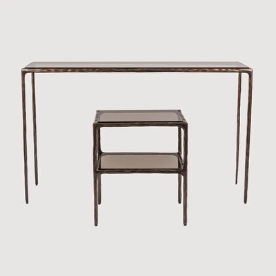 Eccotrading Design London Living Forged Console Bronze Dorato House of Isabella UK