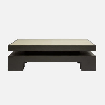 Eccotrading Design London Living Maison Coffee Table French Grey Leather House of Isabella UK