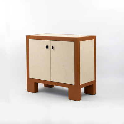 Eccotrading Design London Living Ralf Cabinet Leather and Jute House of Isabella UK