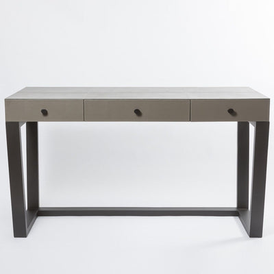 Eccotrading Design London Living Slim Jim Console Italian Grey Leather House of Isabella UK