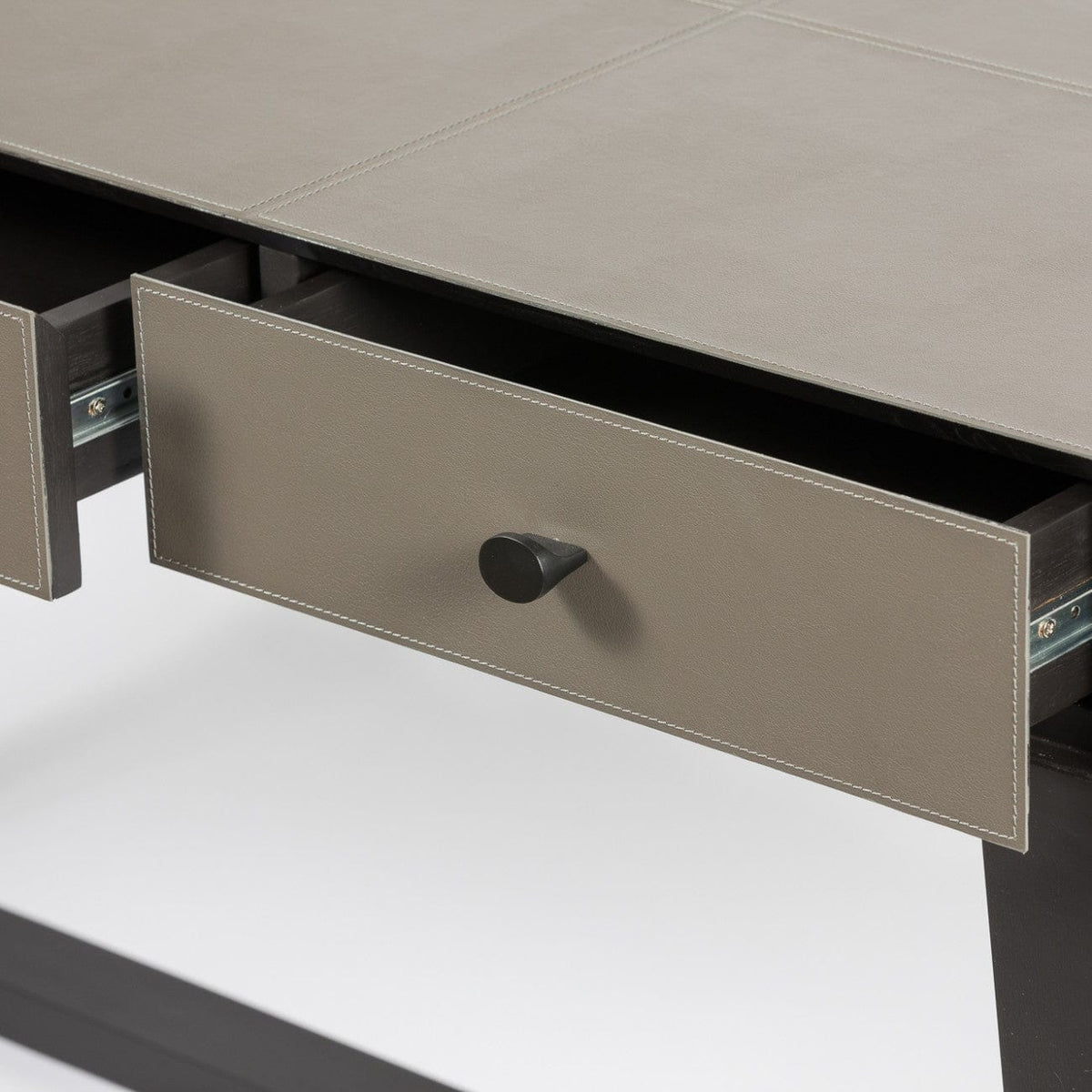 Slim Jim Console Italian Grey Leather.