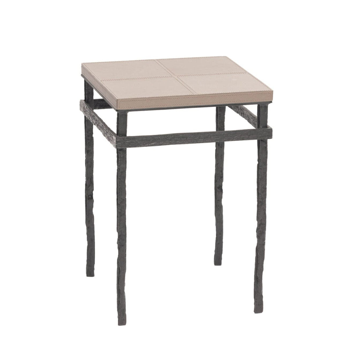 Wode Bronze Cocktail Table Putty Leather.