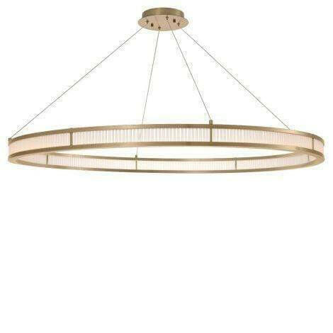 Eichholtz Lighting Chandelier Damien XL Antique Brass & Frosted Glass House of Isabella UK