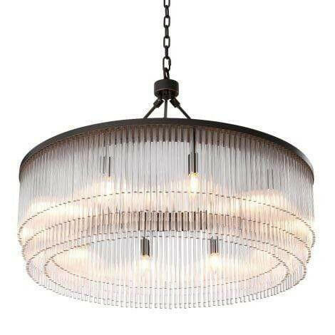 Eichholtz Lighting Chandelier Hector L Bronze Highlight House of Isabella UK