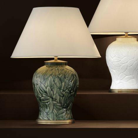 Table Lamp Cyprus - Green Ceramic | OUTLET.