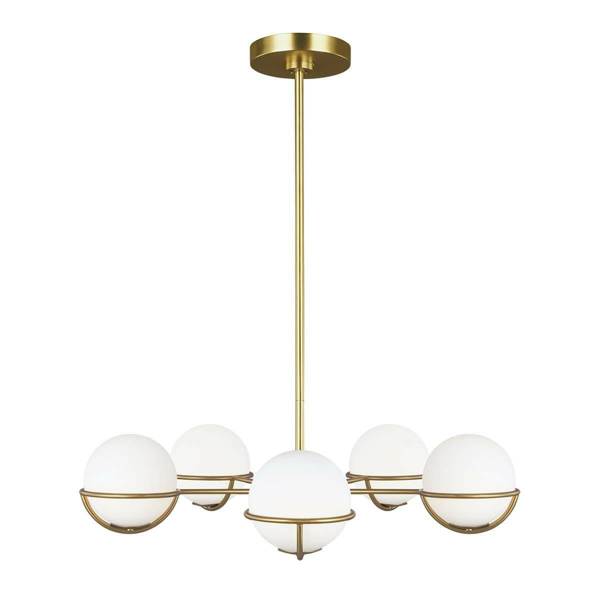 Elstead Lighting Lighting Apollo 5 Light Chandelier - Burnished Brass House of Isabella UK