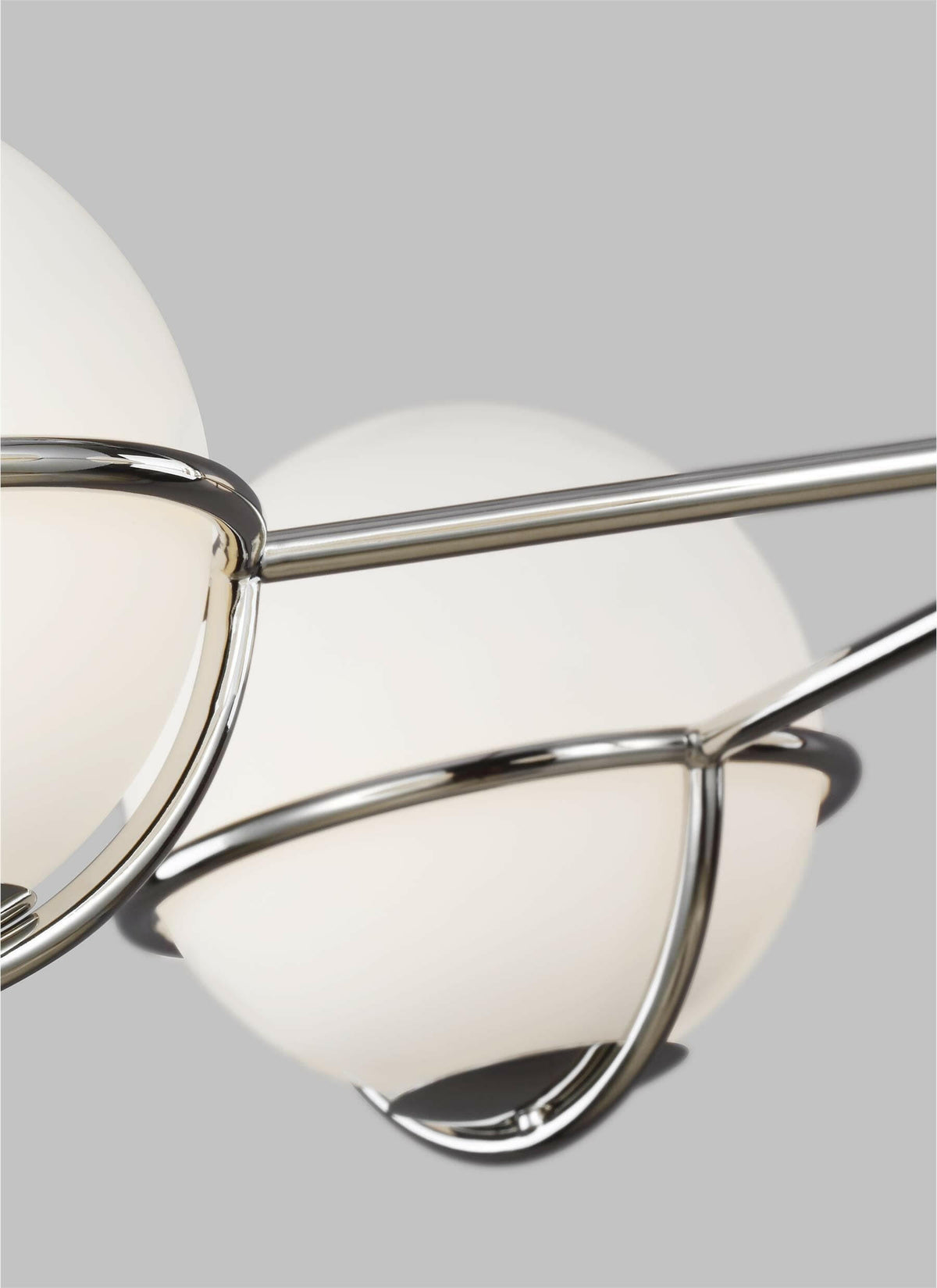 Apollo 5 Light Chandelier - Polished Nickel.