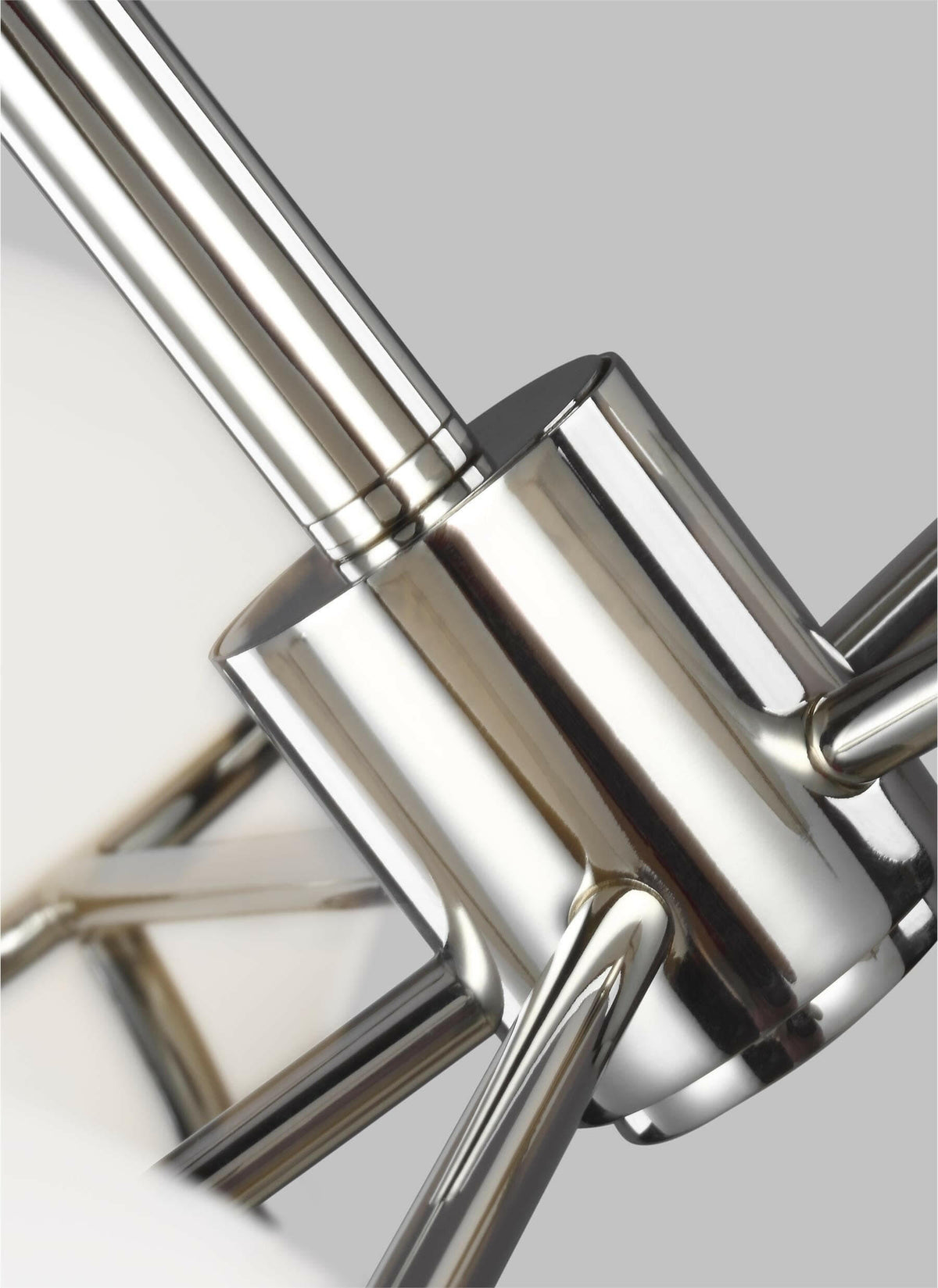 Apollo 5 Light Chandelier - Polished Nickel.