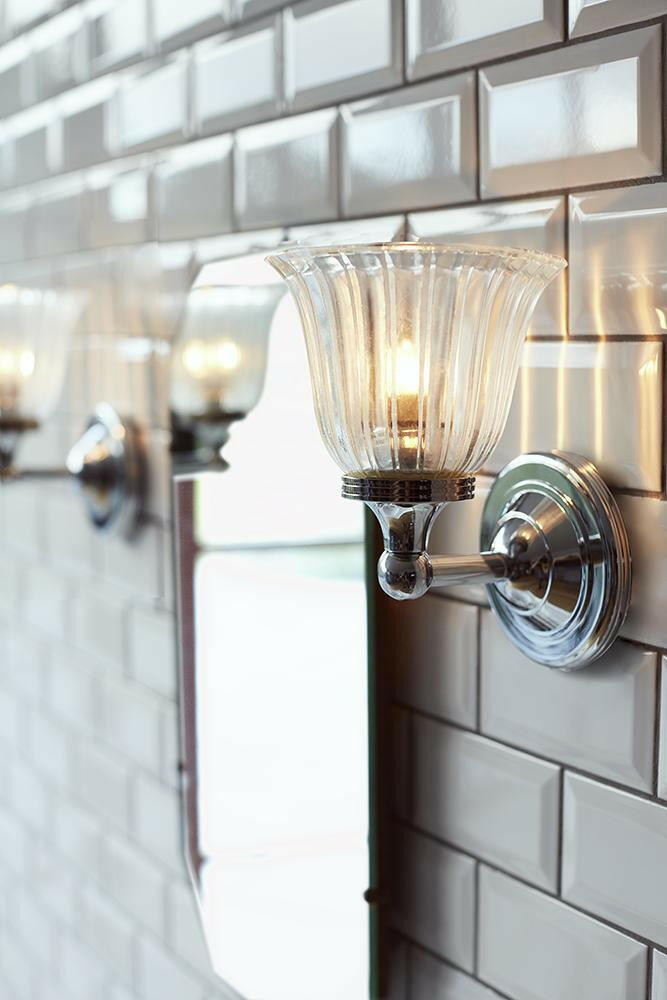 Austen 1 Light Wall Light - Polished Chrome.