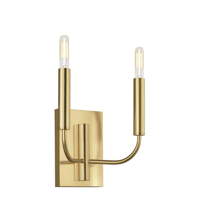 Elstead Lighting Lighting Brianna 2 Light Wall Light - Burnished Brass House of Isabella UK