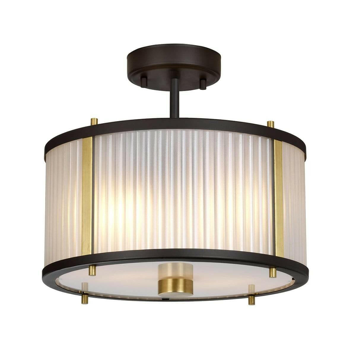 Elstead Lighting Lighting Corona 2 Light Pendant - Museum Bronze House of Isabella UK