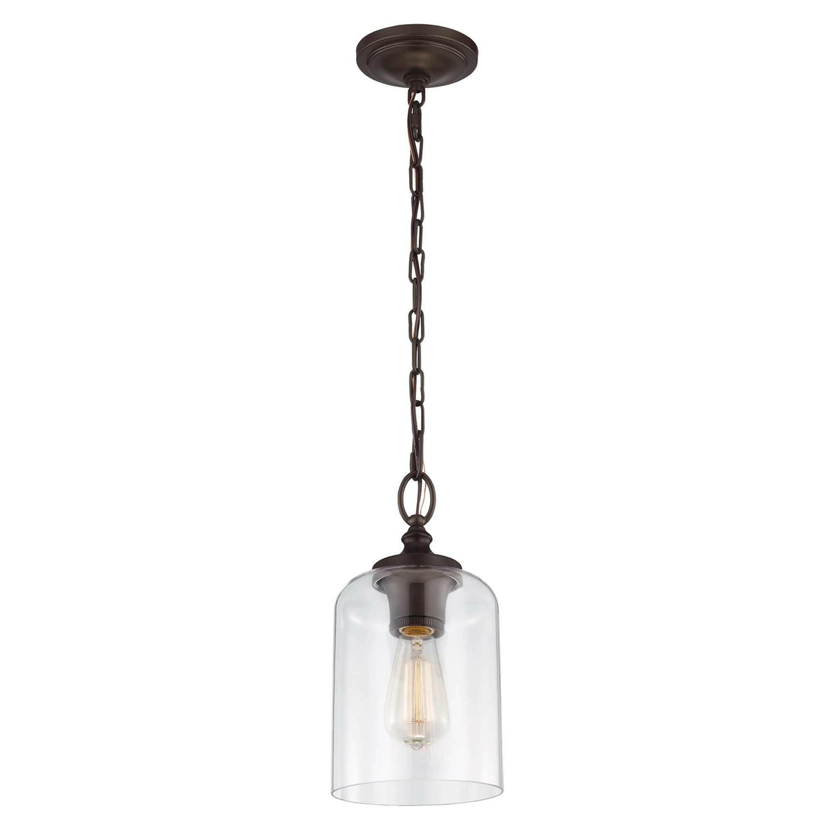 Hounslow 1 Light Mini Pendant Oil Rubbed Bronze.