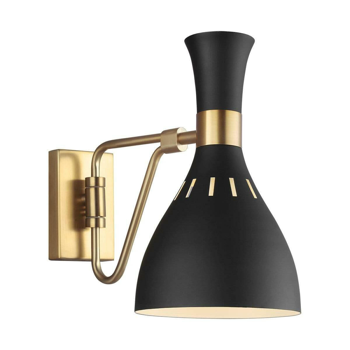 Elstead Lighting Lighting Joan 1 Light Wall Light - Midnight Black House of Isabella UK