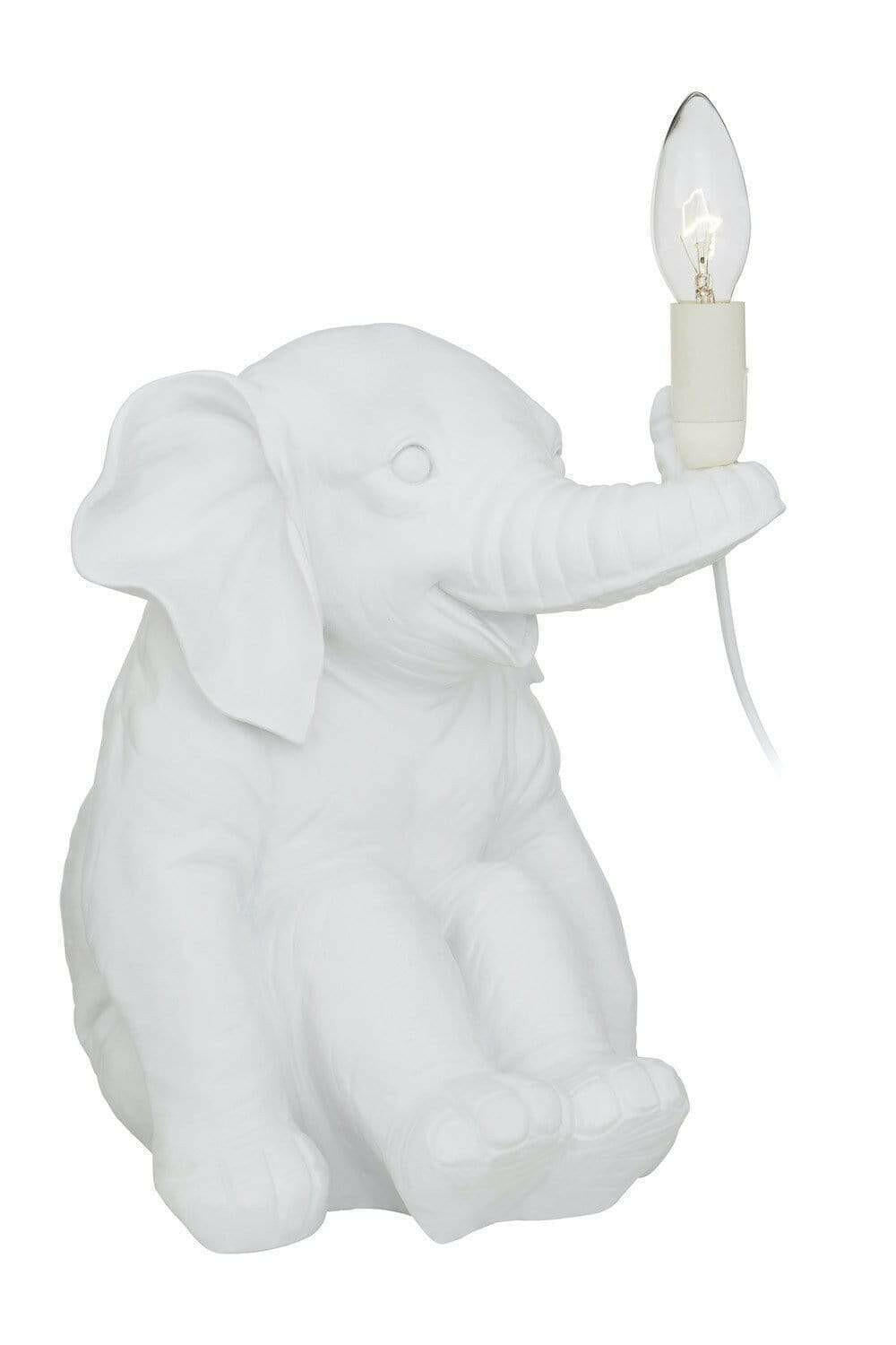 Farold White Elephant Table Lamp.