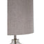 Esperance Lighting Imri Glass Table Lamp with Natural Fabric Shade House of Isabella UK