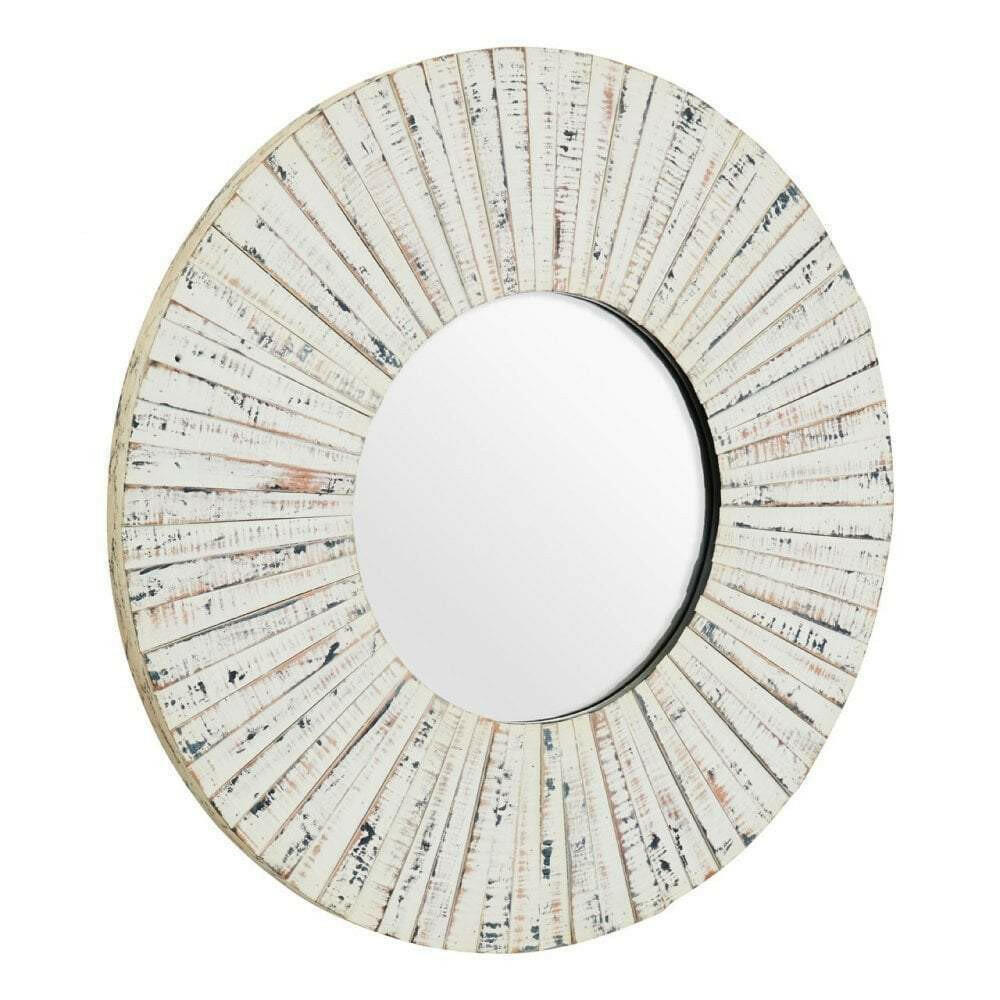 Gager White Wash Wall Mirror.