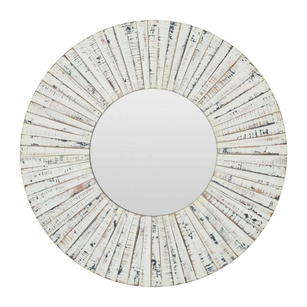 Gager White Wash Wall Mirror.