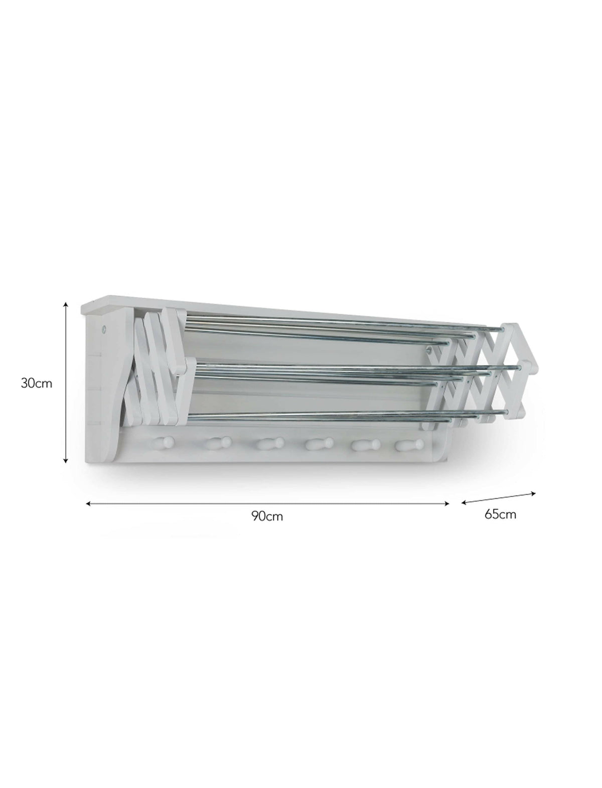 Extending Clothes Dryer - Chalk.