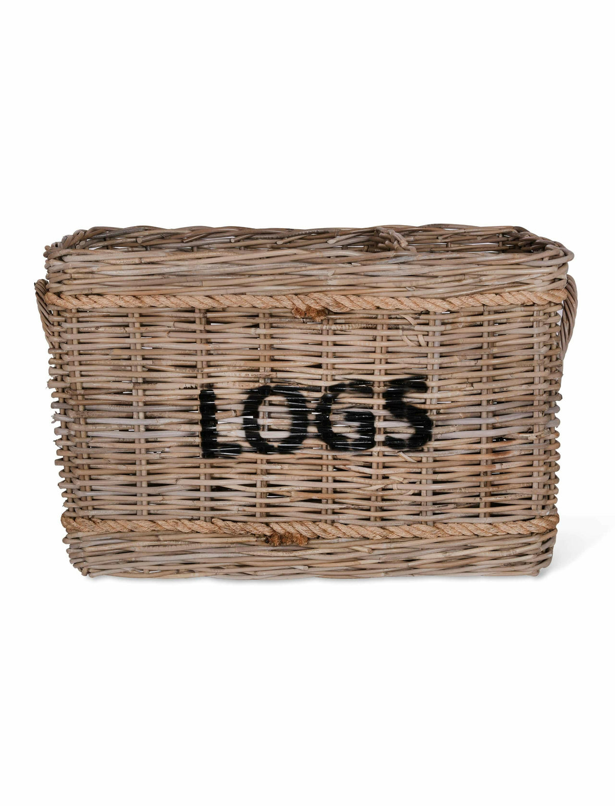 Log Basket with Rope.