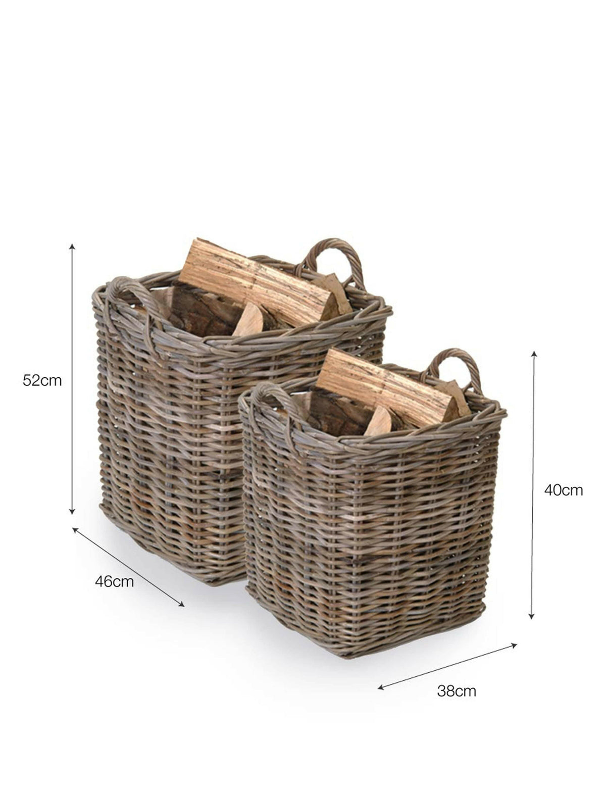 Set of 2 Square Baskets.