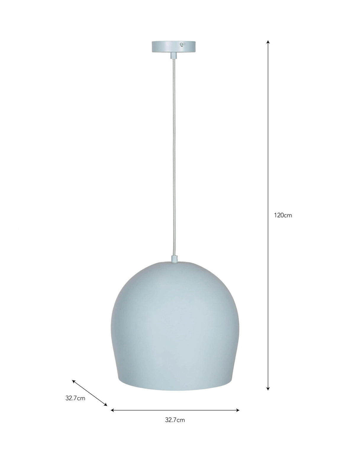 Grafton Pendant Light - Tarn Blue.