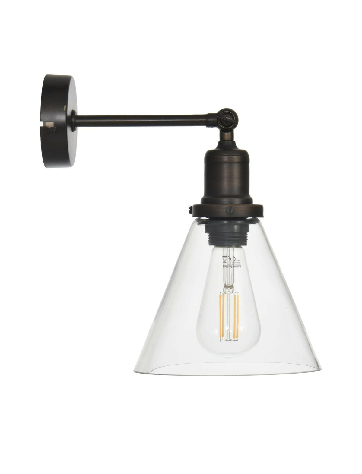 Hoxton Cone Wall Light - Antique Bronze.