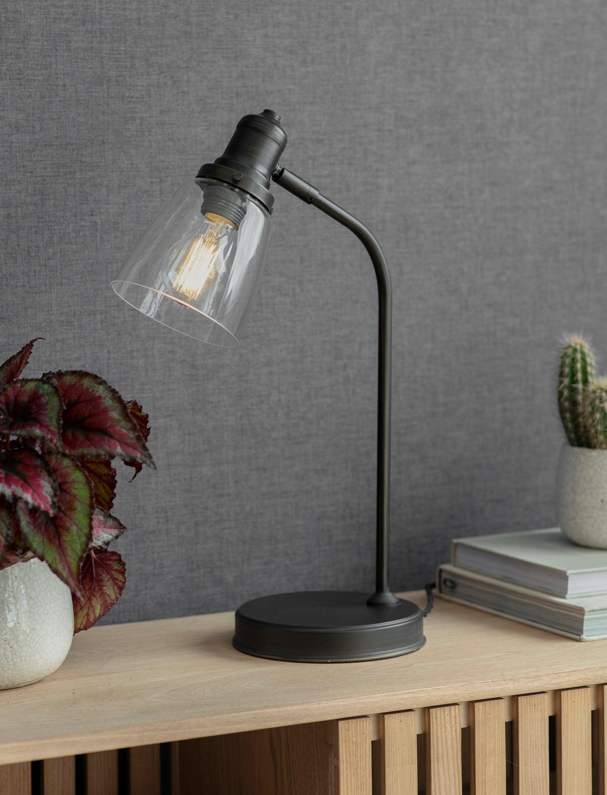 Hoxton Dome Table Lamp - Antique Bronze.