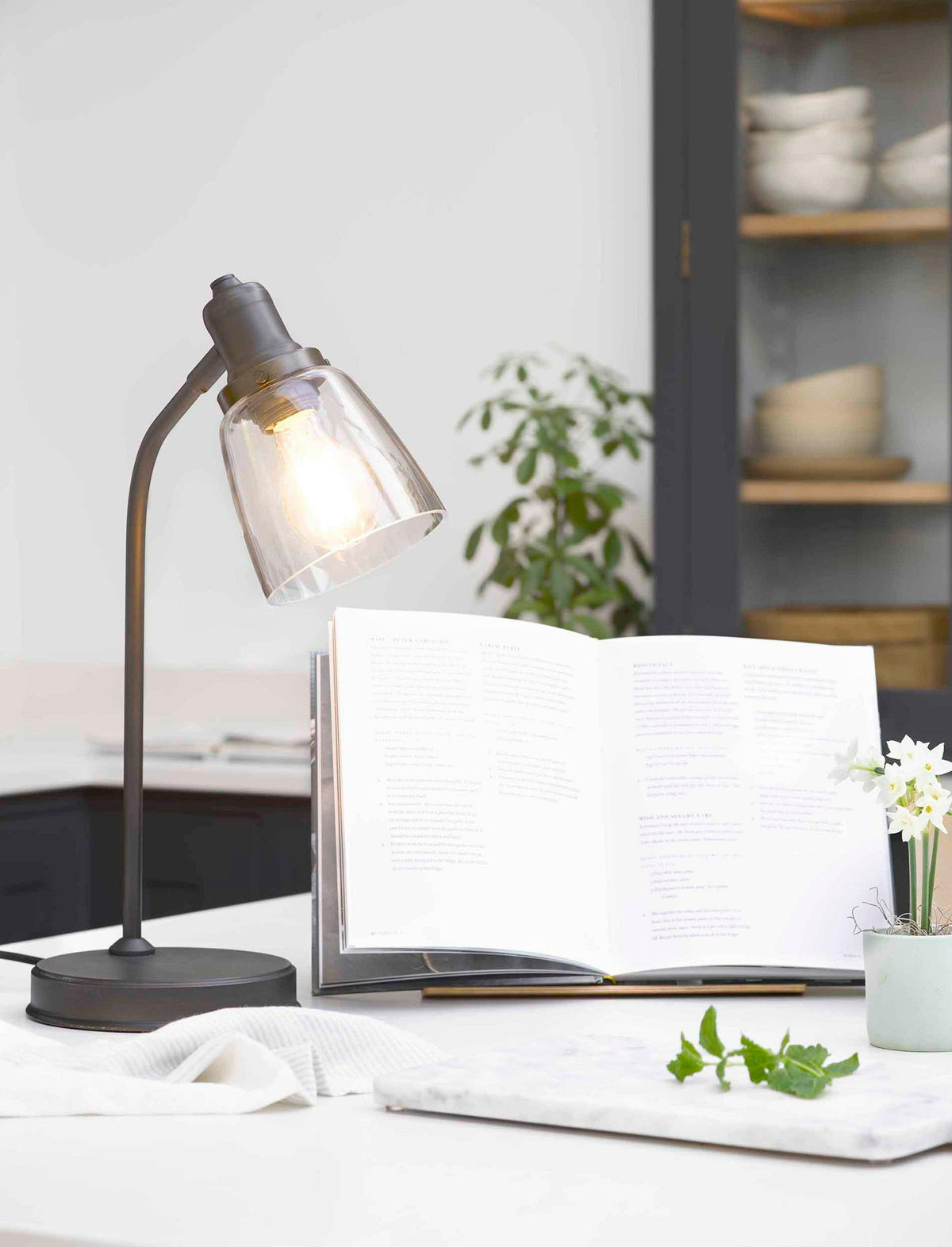 Hoxton Dome Table Lamp - Antique Bronze.