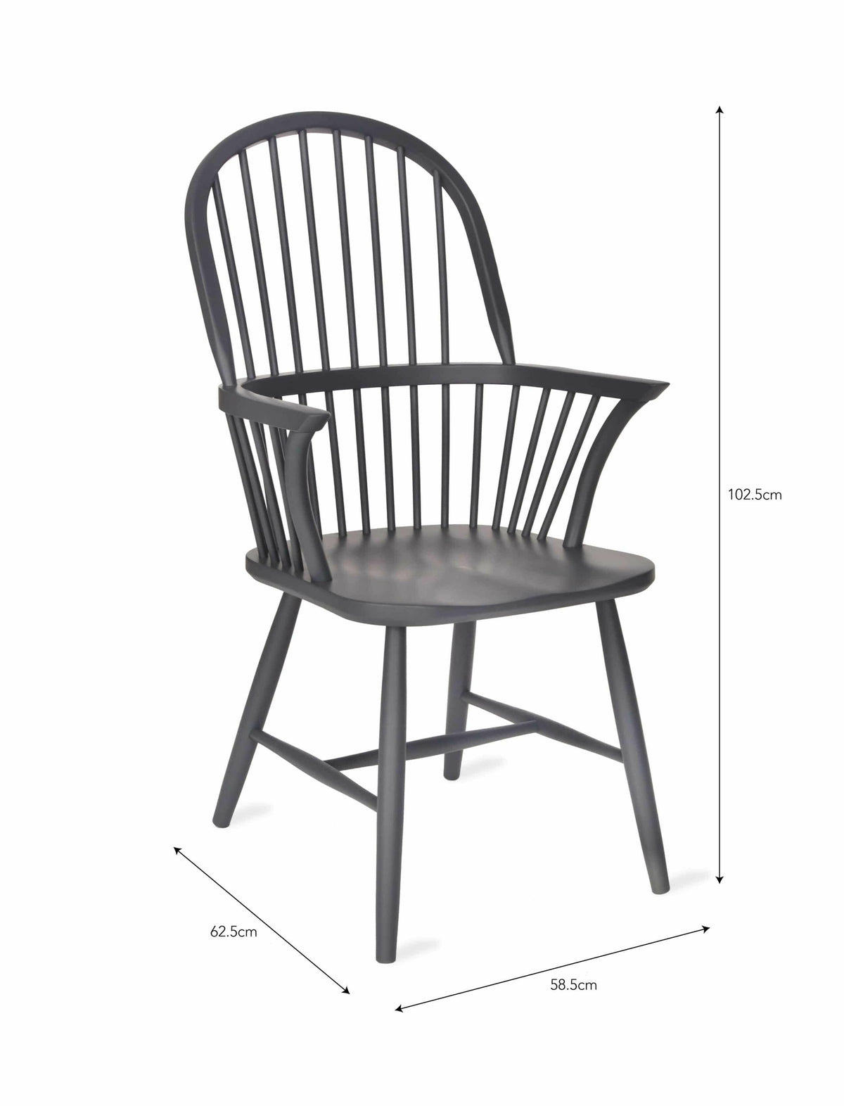 Spindle Armchair - Carbon.