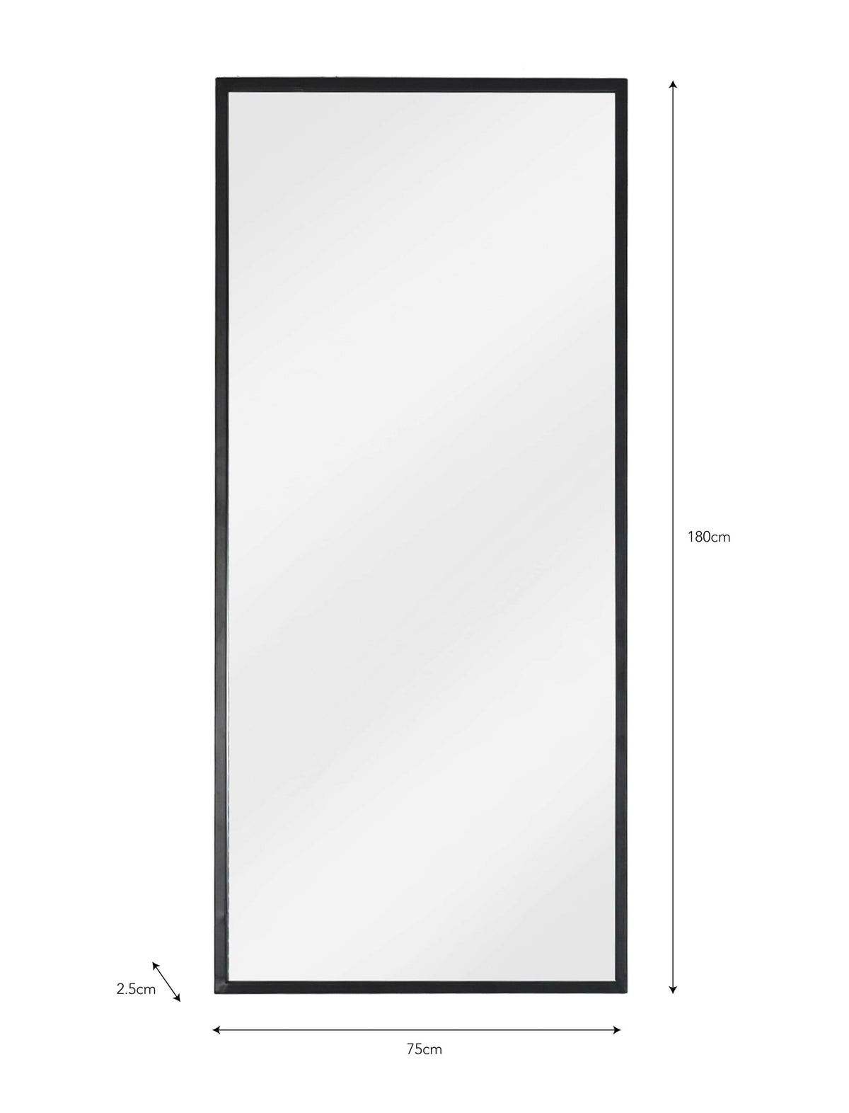 Avening Rectangular Mirror - 180 x 75cm.