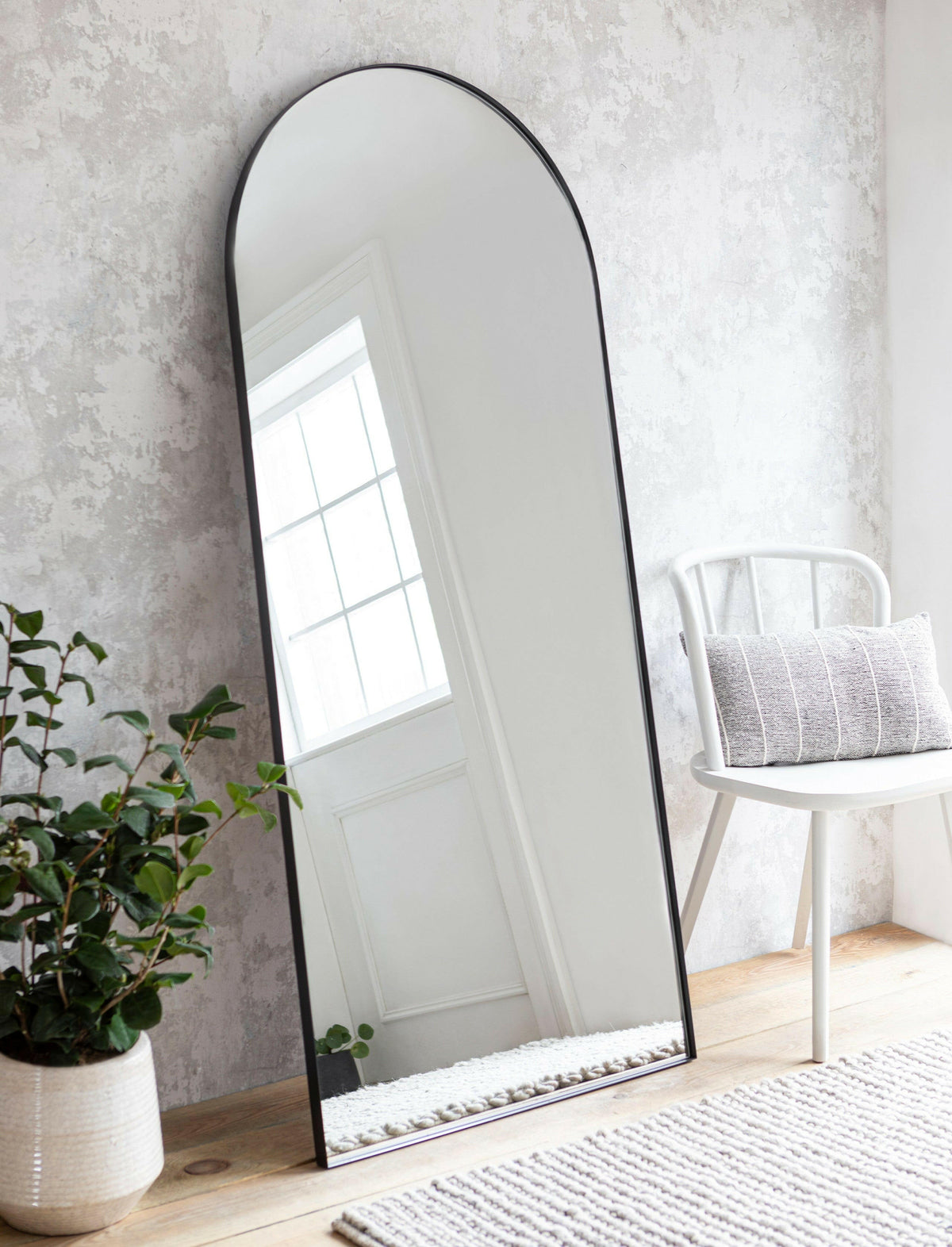 Charlcombe Arched Leaning Mirror.