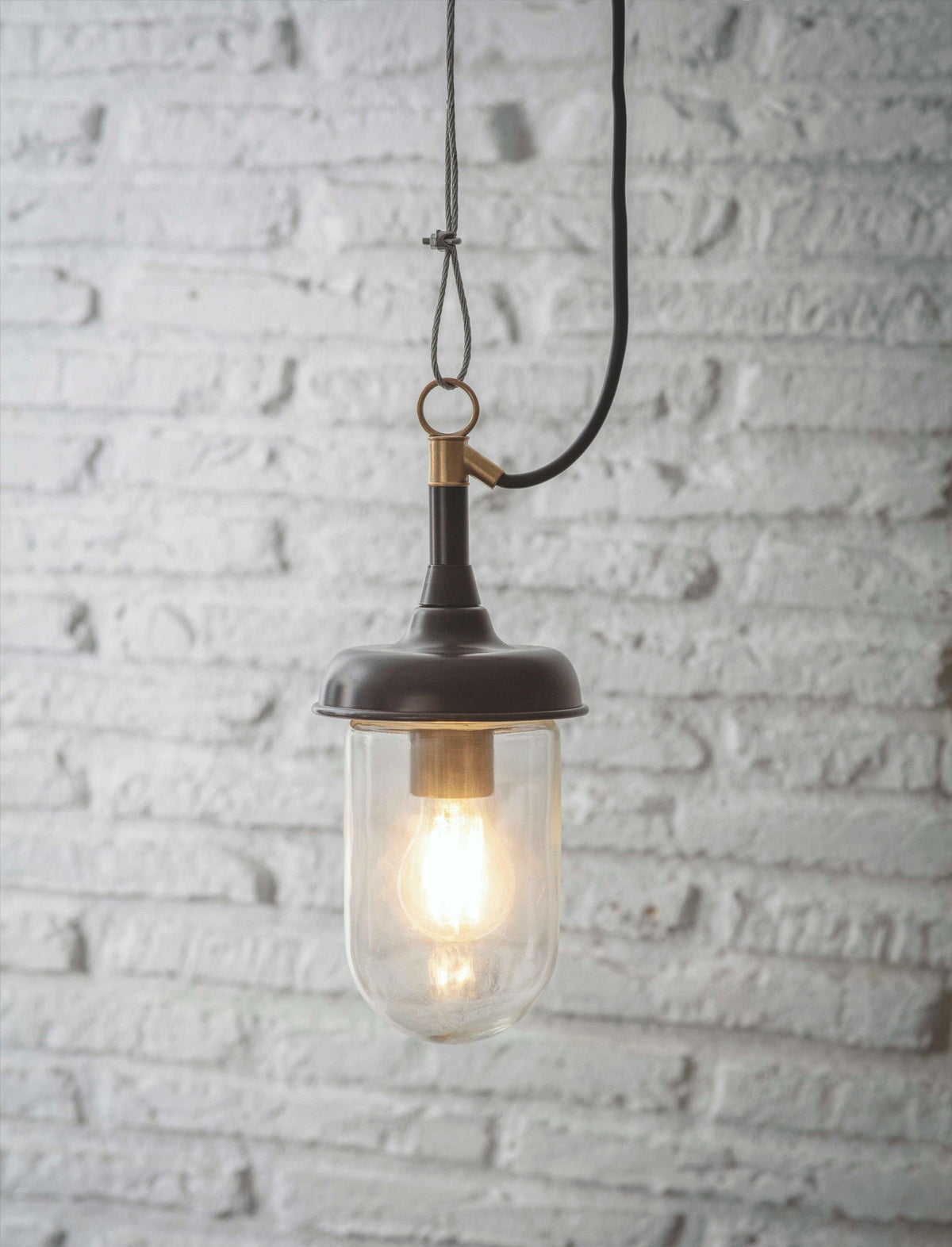 Harbour Outdoor Pendant Light - Carbon.